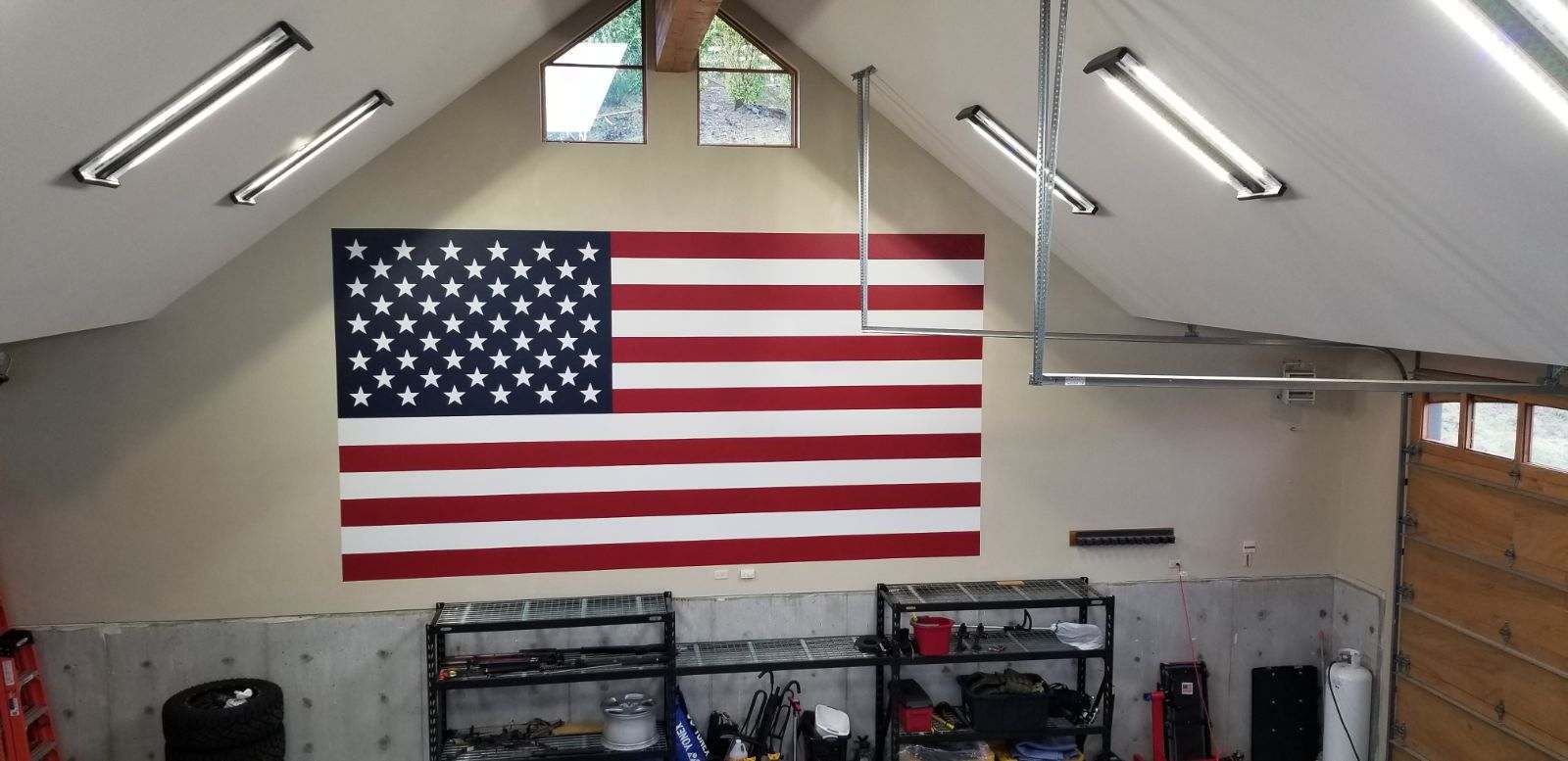 Custom flag painting Portland